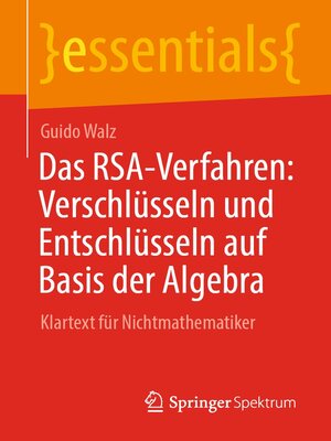 cover image of Das RSA-Verfahren